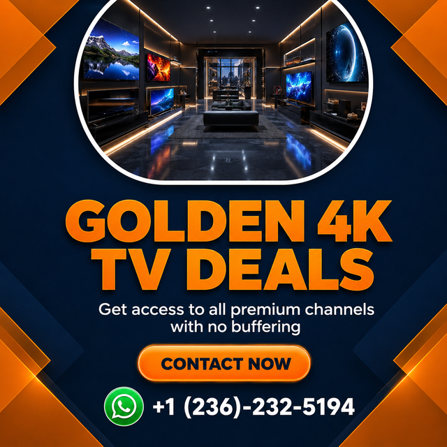 High Quality 4k & hd TV setup available