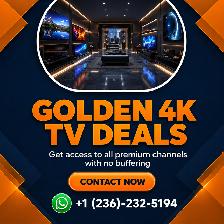 High Quality 4k & hd TV setup available