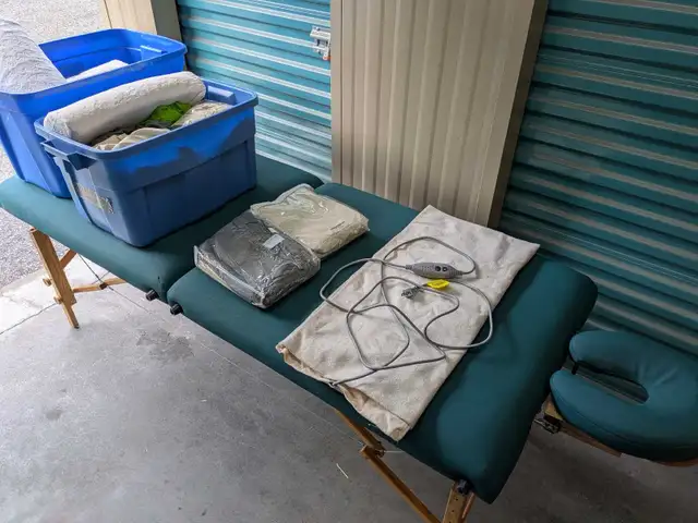 massage table and accessories