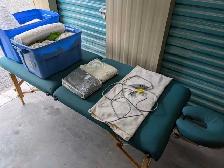 massage table and accessories