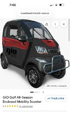 GIO Golf All-Season Enclosed Mobility Scooter - Photo 2