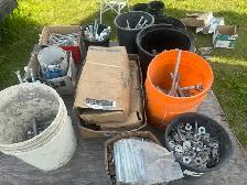 Extensive Assortment of Large Bolts, Nuts & Washers