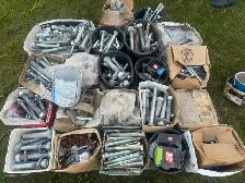 Extensive Assortment of Large Bolts, Nuts & Washers - Photo 2