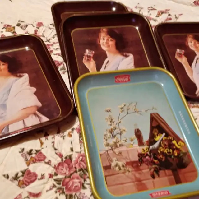 Vintage Coca Cola Serving Trays.