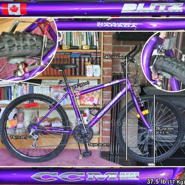 Vélo montagne 26' CCM Blitz vintage 90e TOUT MARCHE 100%