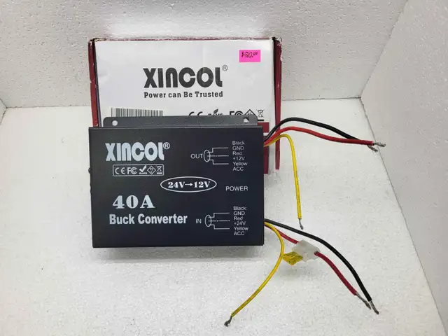 24V to 12V 40A DC-DC buck converter (step down regulator)