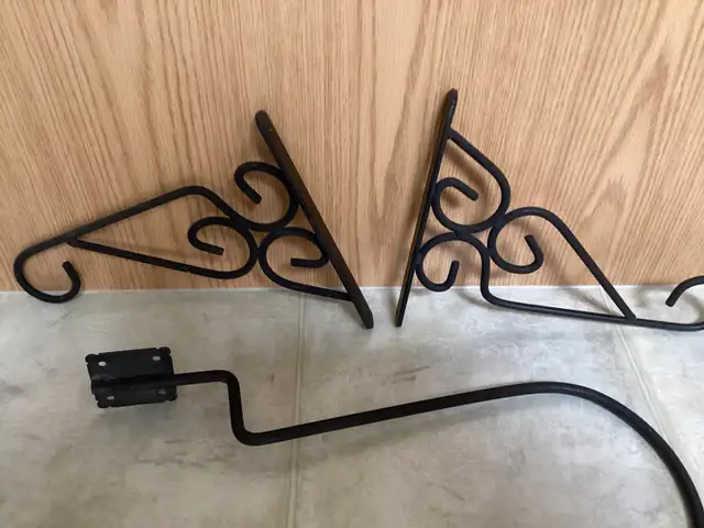Hanging plant hooks for outdoors