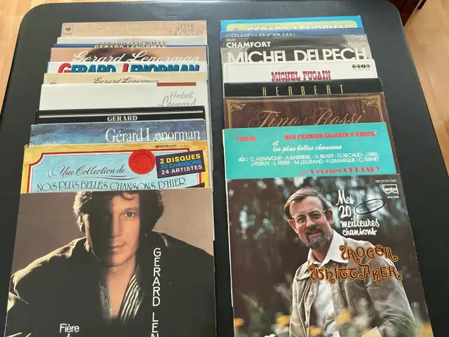 Microsillons 33 tours - Chanteurs français
