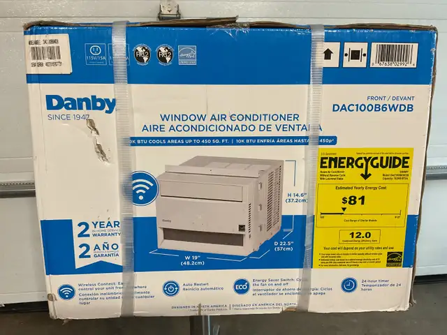 NEW - 10,000 BTU Danby air conditioner