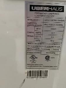12000 BTU portable  A/C - Photo 2