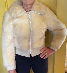 Fur bomber jacket