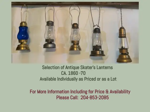 SELECTION OF ANTIQUE SKATER'S LANTERNS