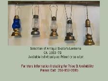 SELECTION OF ANTIQUE SKATER'S LANTERNS