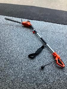6.4 ft to 8.2 ft corded pole hedge trimmer