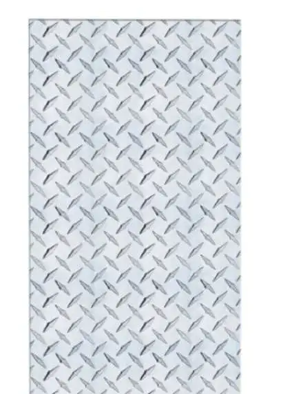 Diamond-Pattern Aluminum Sheet 5ft x 10ft x 1/16in
