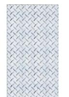 Diamond-Pattern Aluminum Sheet 5ft x 10ft x 1/16in