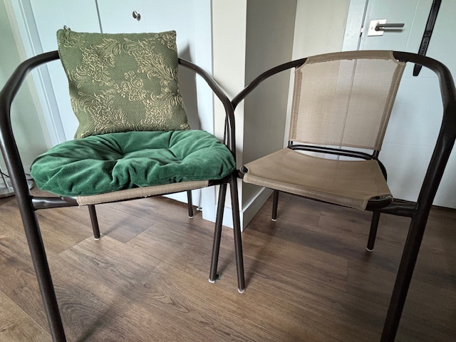 2 MATCHING .PATIO CHAIRS - SEE PHOTOS
