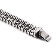 Pick up yes New 16mm 8.5'' 99g Retro Bracelet Stainless Steel 31 - Photo 2