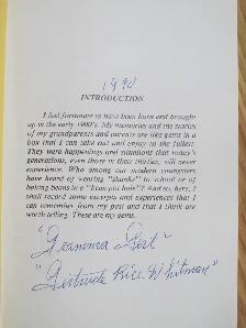 GEMS FROM MY PAST by Gertrude Rice Whitman - 1983 SC Signed - Photo 3