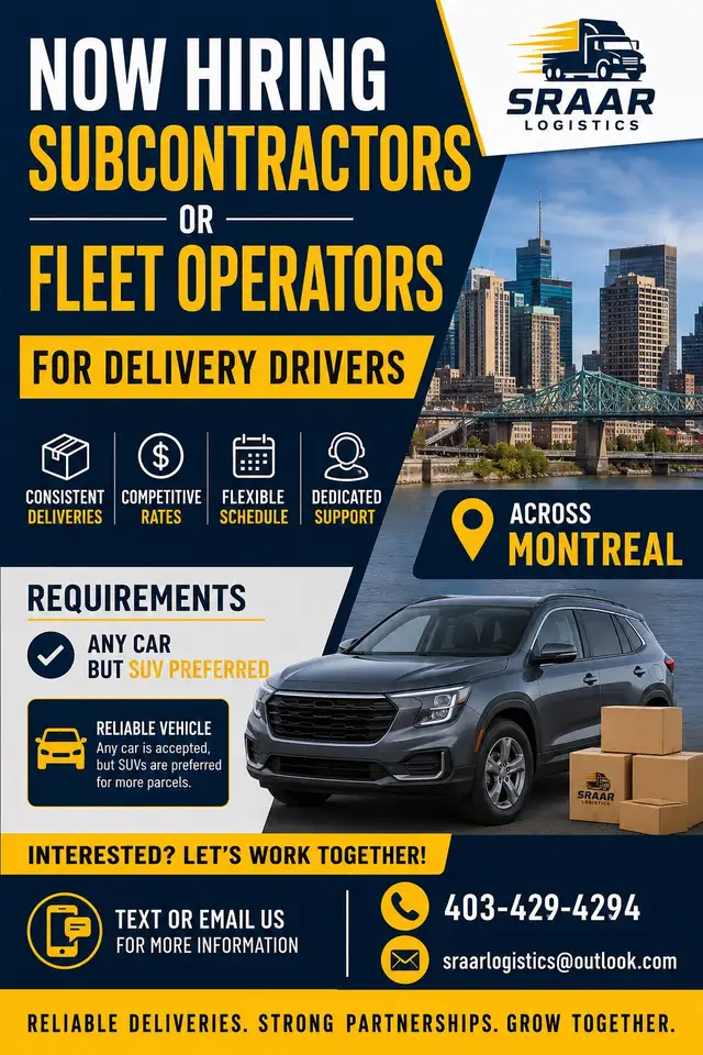 Subcontractor or delivery driver
