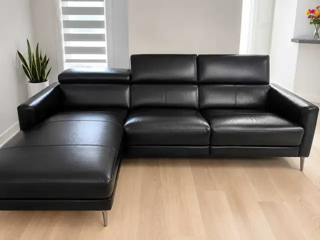 Leather Section Couch