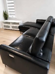 Leather Section Couch - Photo 2