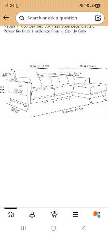 Leather Section Couch - Photo 6