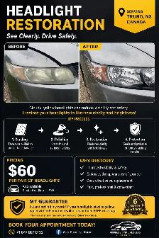 ✨ Headlight Restoration – Truro & Surrounding Areas ✨