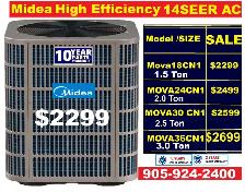 High Efficiency air conditioner with installation and warranty - Photo 2