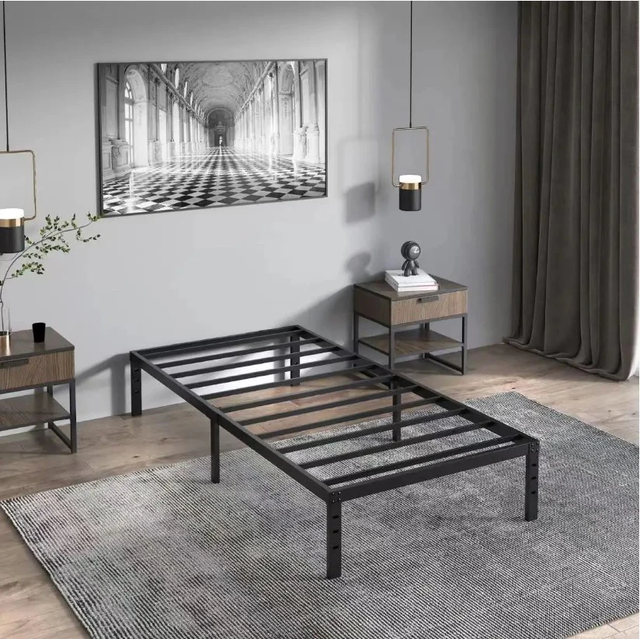 Brand New Cozy Metallic Platform Bed Frame Now On Sale