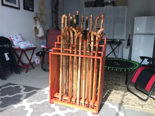Handmade walking sticks and canes