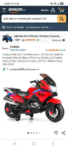 Kids ride on electric motorcycle - Photo 5