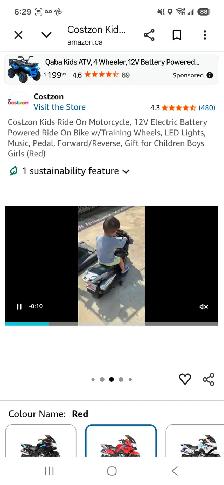 Kids ride on electric motorcycle - Photo 9