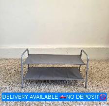 DELIVERY AVAILABLE 2 Level Tier Long Shoe Rack NO DEPOSIT