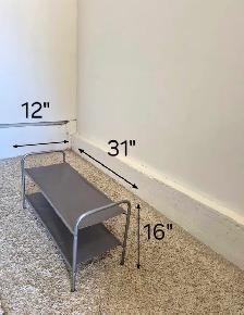 DELIVERY AVAILABLE 2 Level Tier Long Shoe Rack NO DEPOSIT - Photo 8