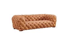 Luxury Cognac Chesterfield Leather Sofa | New