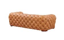 Luxury Cognac Chesterfield Leather Sofa | New - Photo 4