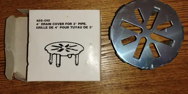 Grille de plancher ronde 4‘’ NEUVE