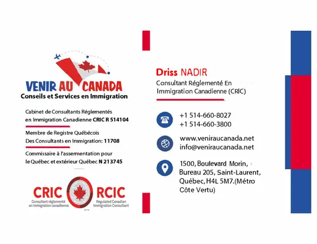 Consultation Gratuite en Immigration Canadienne - 514-660-8027