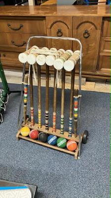 Croquet Jeux extérieur outdoor game. Beach plage camping chalet