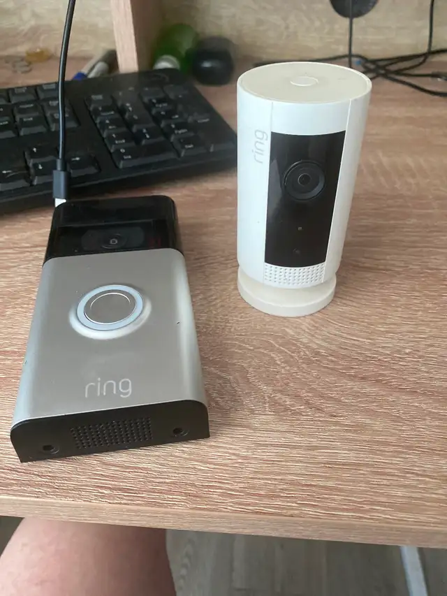 Ring doorbell and indoor camera