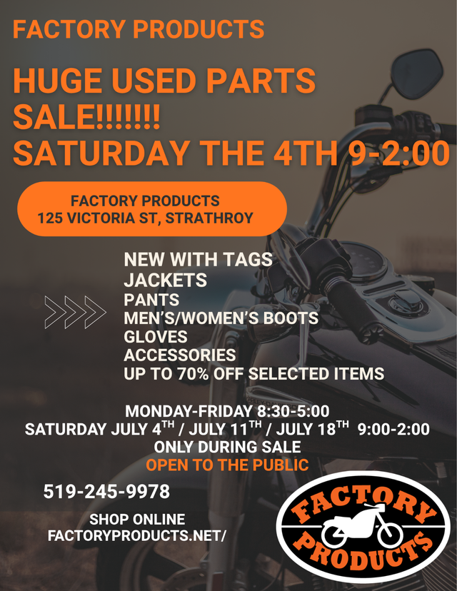 Factory Products HUGE SALE