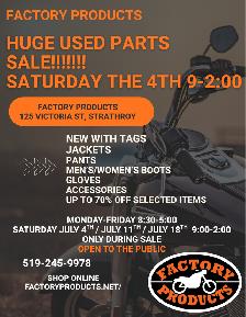 Factory Products HUGE SALE