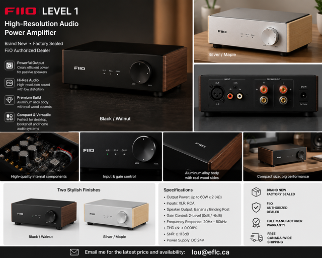 FiiO LEVEL 1 High-Resolution Audio Power Amplifier