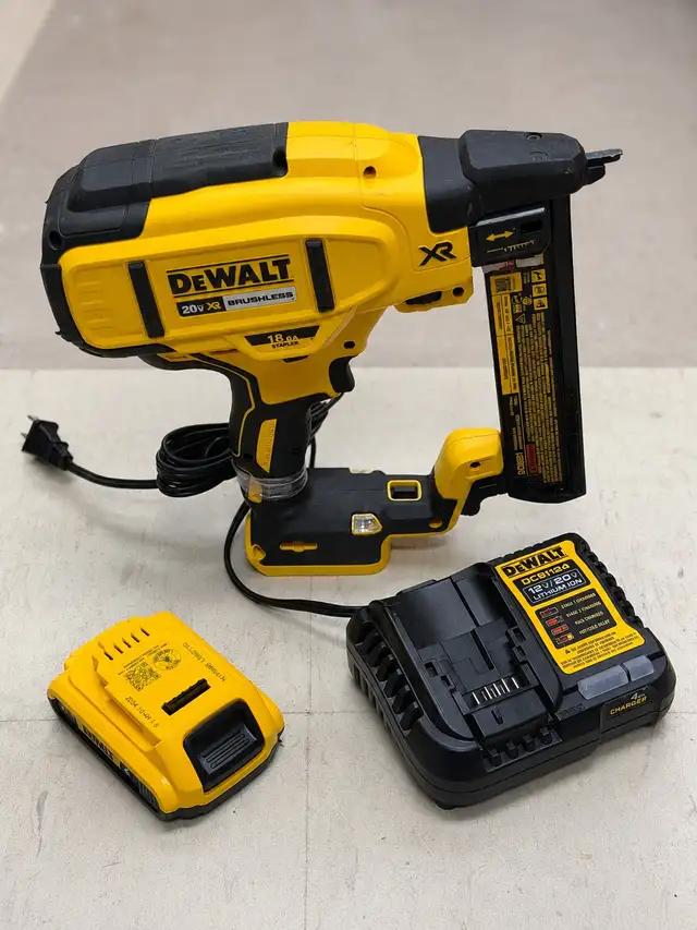 DEWALT DCN681 XR 18-Gauge Narrow Crown Stapler Kit - $349