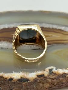10k hematite intaglio Men’s Ring - Photo 4