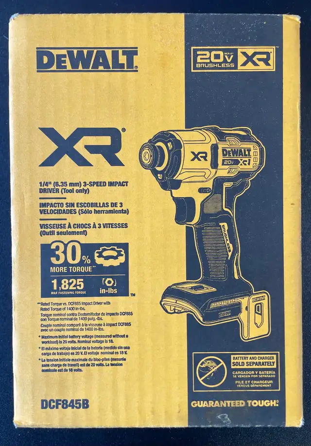 NEW DEWALT DCF845B 1/4" IMPACT