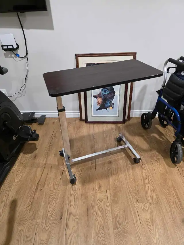 Rolling Hospital Bed or Chair Table