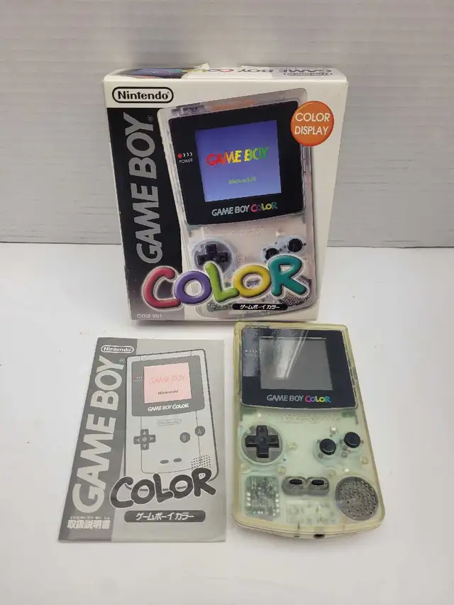 Nintendo GameBoy Color CGB-001 Cyrstal Clear - Complete