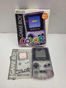Nintendo Gameboy Color CGB-001 Clear Purple Complete